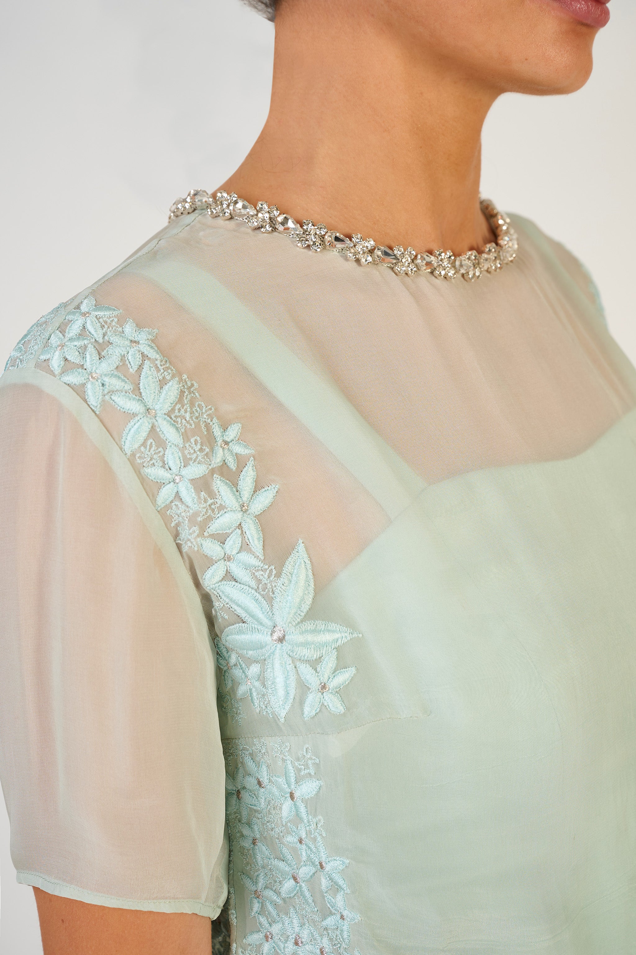 Aanya Boxy Sheer Top