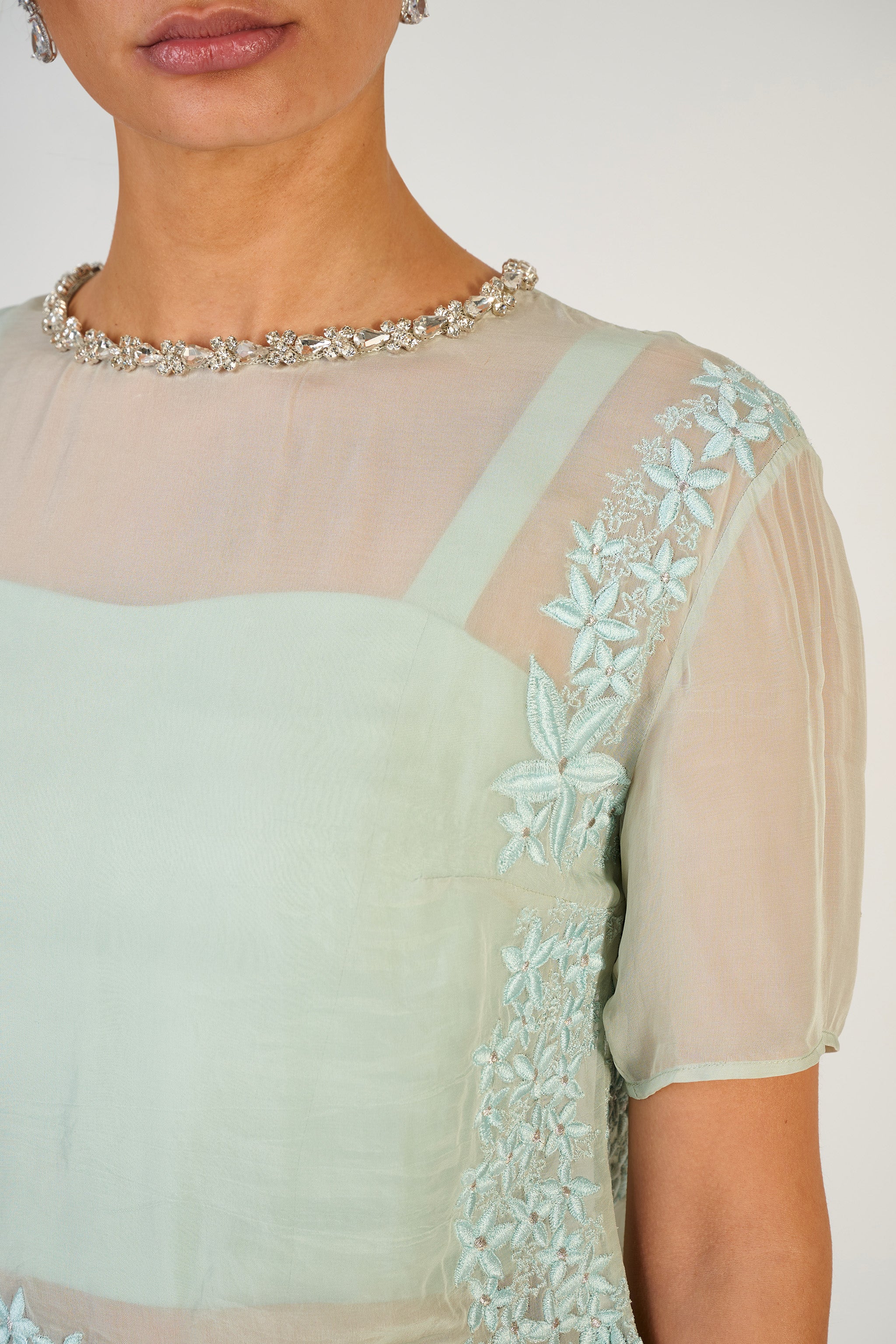 Aanya Boxy Sheer Top