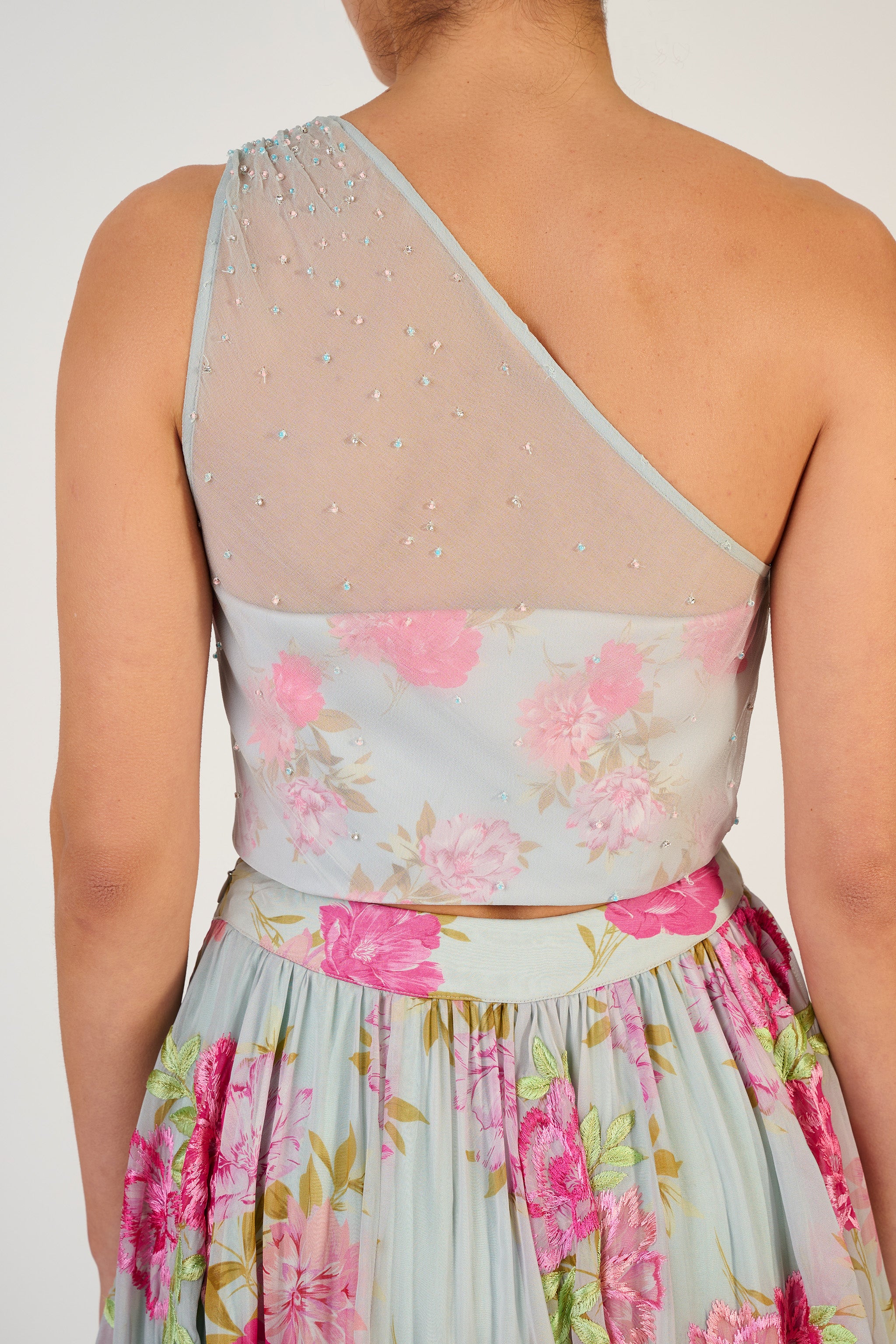 Aaina One Shoulder Layered Top