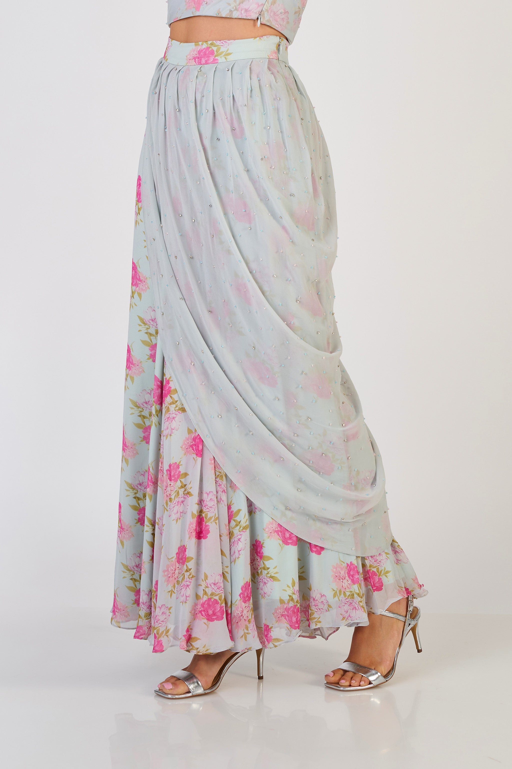Aaina Sari Drape Skirt