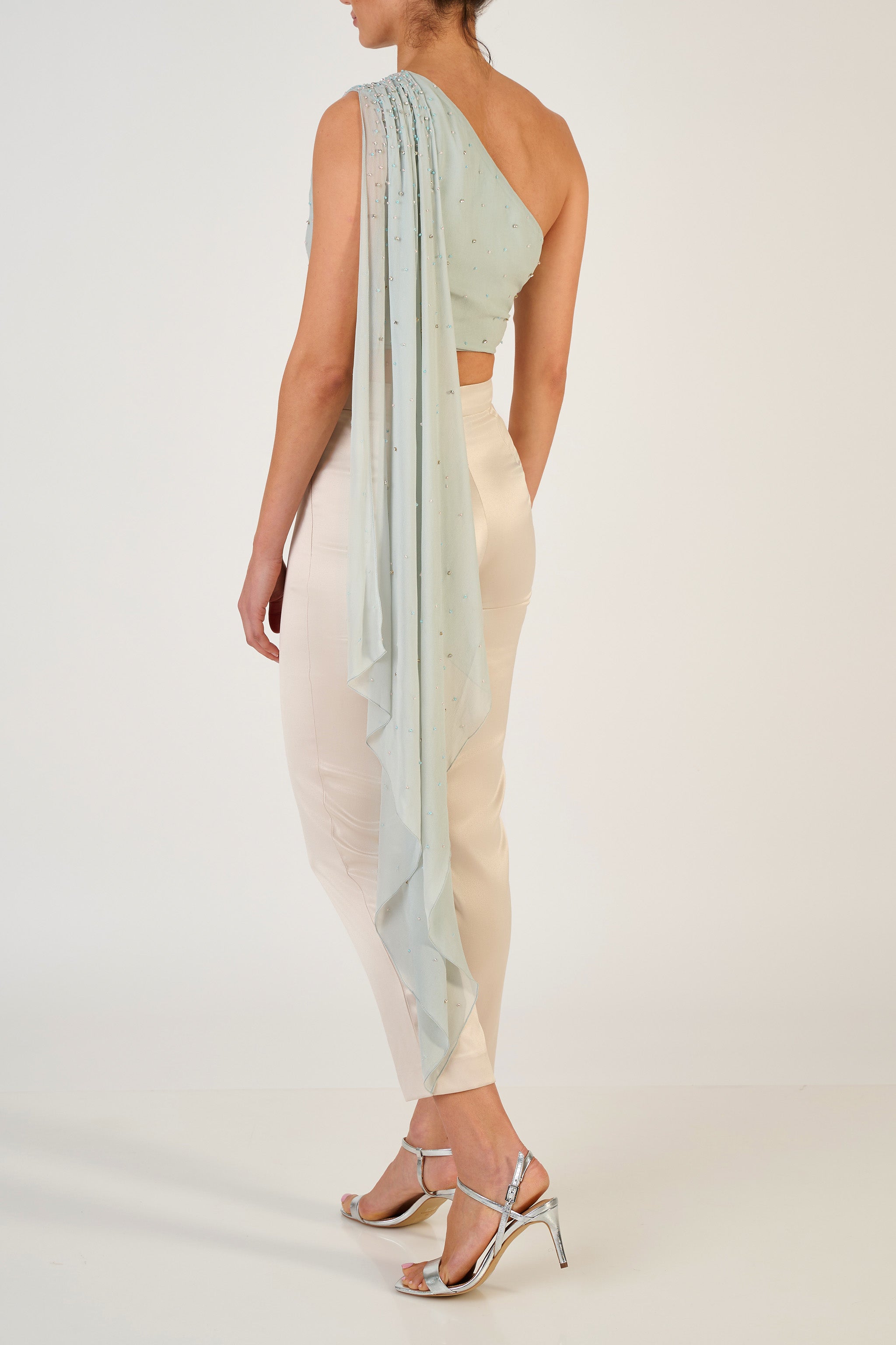 Aaina Sari Drape Top